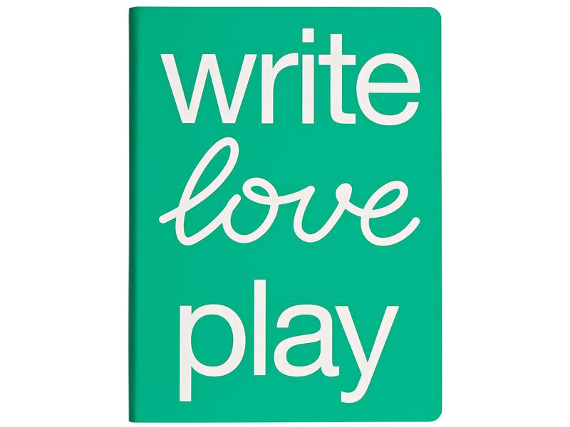 Nuuna Notizbuch GRAPHIC L WRITE LOVE PLAY