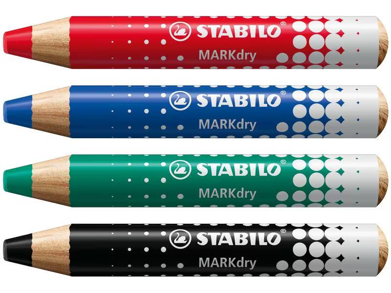 STABILO Whiteboard-Marker MARKdry 4er Etui