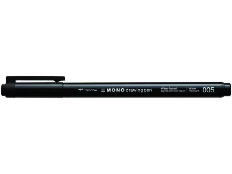 Tombow Fineliner MONO drawing pen 0.2 mm, Schwarz