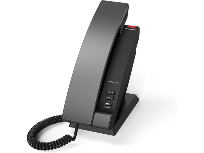 snom Tischtelefon HD100 SIP-Hoteltelefon Schwarz
