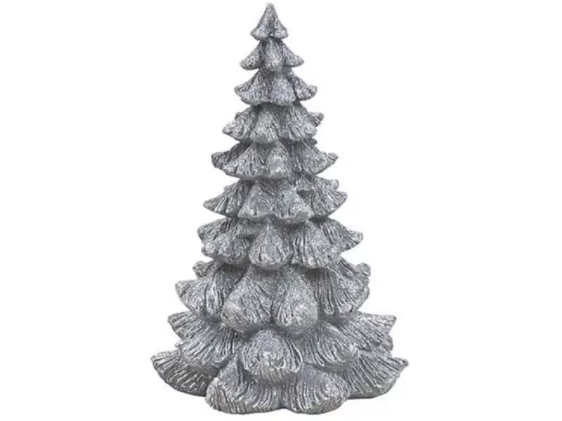 G. Wurm Weihnachtsbaum Silber, 18 x 25 x 18 cm