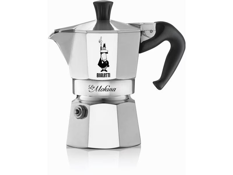 Bialetti Espressokocher La Mokina 0.5 Tassen, Silber