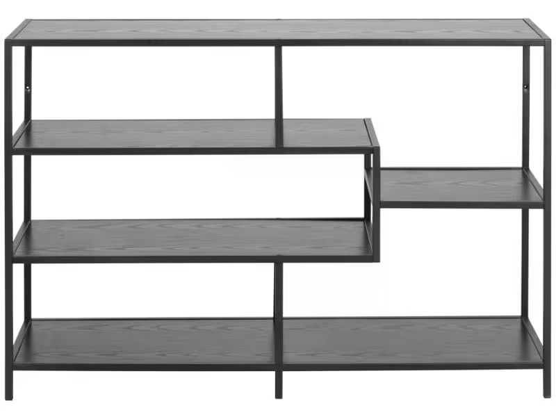 AC Design Regal Seaford 114 x 35 x 78 cm, Schwarz