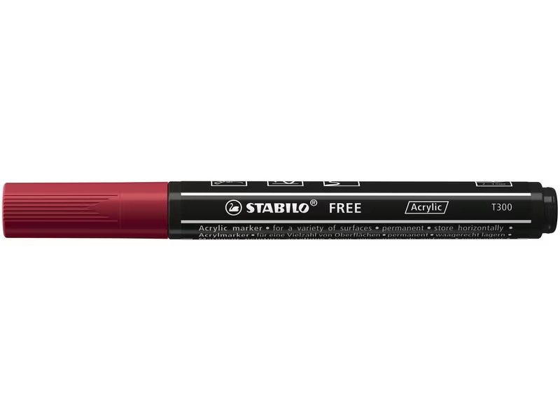 STABILO Acrylmarker Free Acrylic T300 Purpur