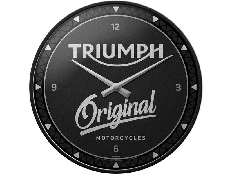 Nostalgic Art Wanduhr Triumph Original Ø 31 cm, Schwarz