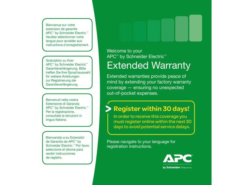 APC Garantieerweiterung WBEXTWAR1YR-SP-01 1 Jahr