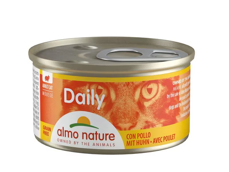 Almo Nature Nassfutter Daily Mousse mit Huhn, 85 g