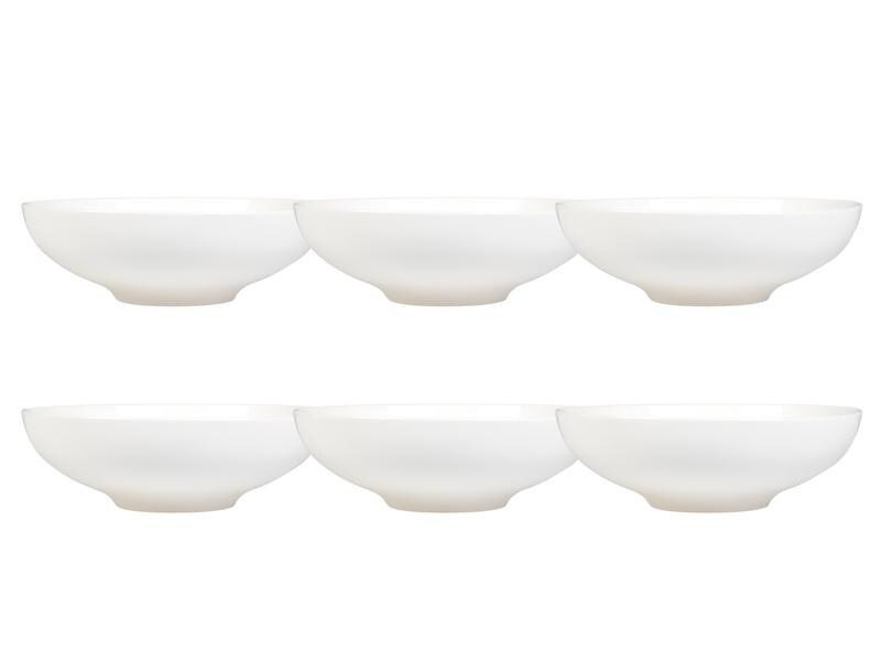 FURBER Suppen- &amp; Pastateller Ø 20.5 cm, 6 Stück, Weiss