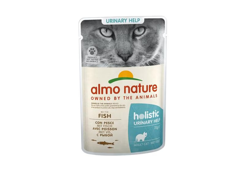 Almo Nature Nassfutter Holistic Cat Urinary Help mit Fisch 70 g