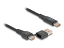 Delock USB-Ladekabel 88137 USB C - USB A/USB C 1.2 m