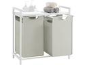 Songmics Wäschekorb  92 l, Weiss