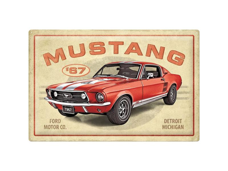 Nostalgic Art Schild Ford Mustang GT 1967 40 x 60 cm, Metall