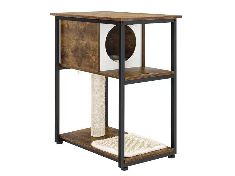 Feandrea Kratzbaum mit Ablagefläche, 66 cm, Vintagebraun