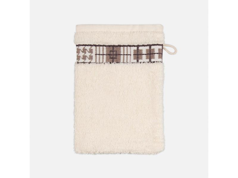 Frottana Waschhandschuh Fjord 15 x 20 cm, Ivory