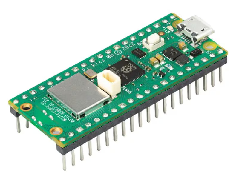 Raspberry Pi Entwicklerboard Raspberry Pi Pico WH Rev3 264 KB WLAN