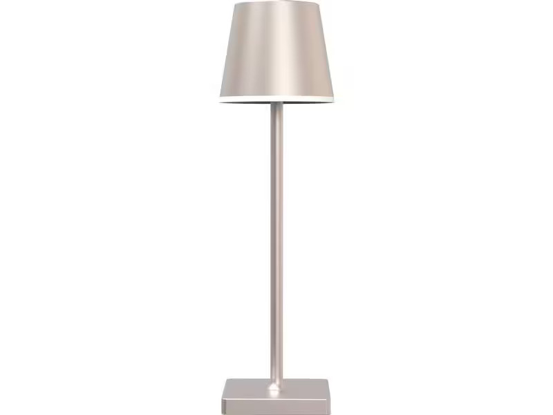 xoxo design ag Akku-Tischleuchte X2, 3W, 3000K, 38 cm, Champagner