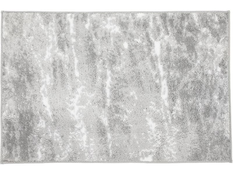 Kleine Wolke Badteppich Nevoa 60 x 90 cm, Grau/Weiss