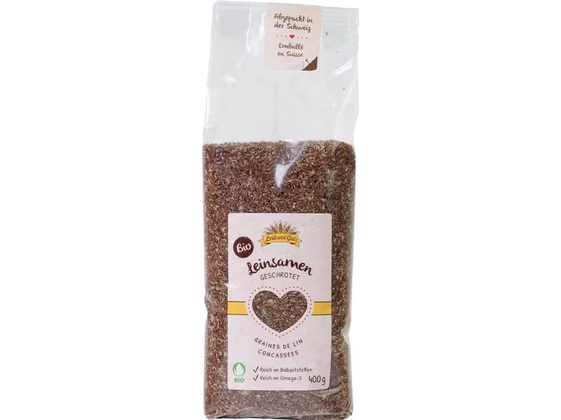 Leib und Gut Bio Leinsamen geschrotet 400 g