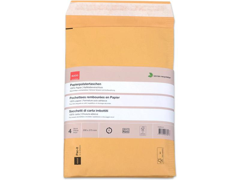 ELCO Versandtasche Zero Plastic 200 x 275 mm, 4 Stück