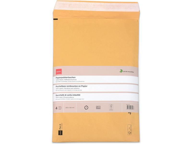 ELCO Versandtasche Zero Plastic 250 x 350 mm, 4 Stück