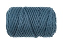 Glorex Wolle Makramee Rope gedreht 63 m x 3 mm, 250g, Türkis