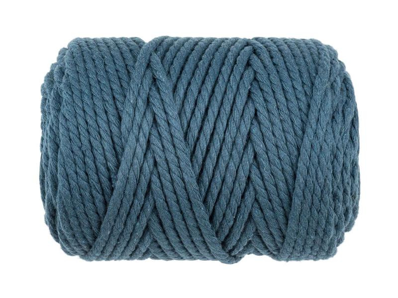 Glorex Wolle Makramee Rope gedreht 85 m x 5 mm, 500g, Türkis