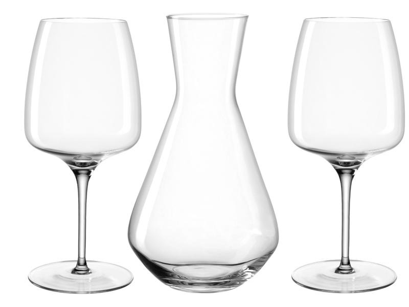 Leonardo Karaffe Cesti 1.2 l, 3-teilig, Grau/Transparent