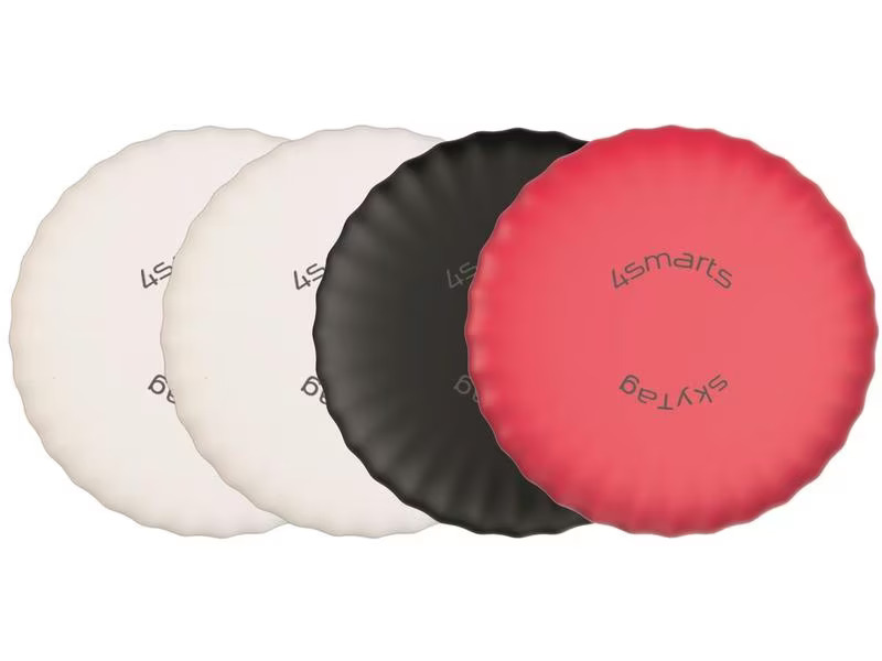 4smarts SkyTag Slim 4er Set 2x weiss, 1x schwarz, 1x rot