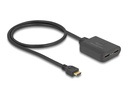 Delock 2-Port Signalsplitter HDMI – HDMI 4K 60 Hz mit Downscaler