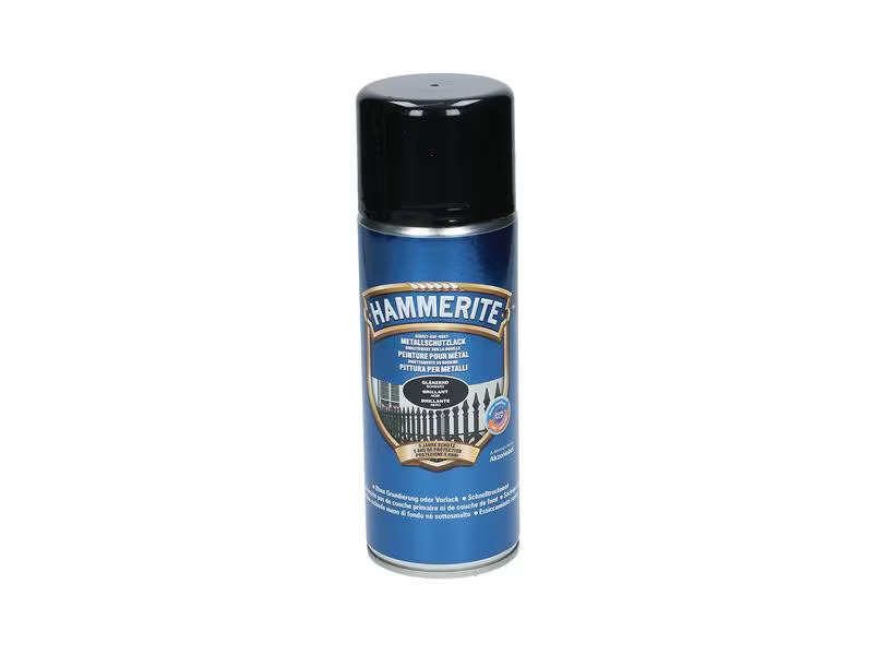 Hammerite Metall-Schutzlack HG Schwarz, 400 ml