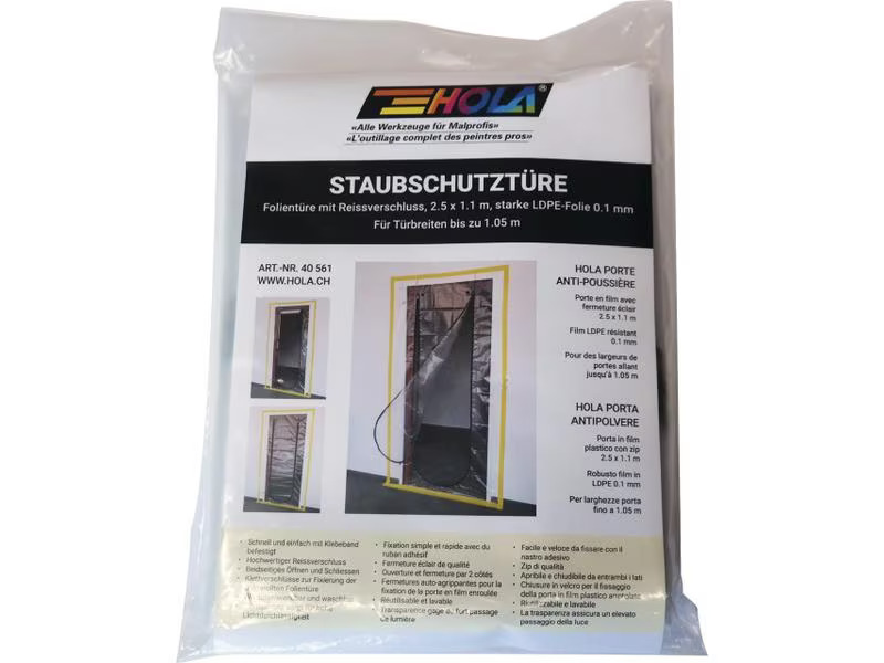 HOLA Staubschutztüre LDPE-Folie 2.5 x 1.1 m