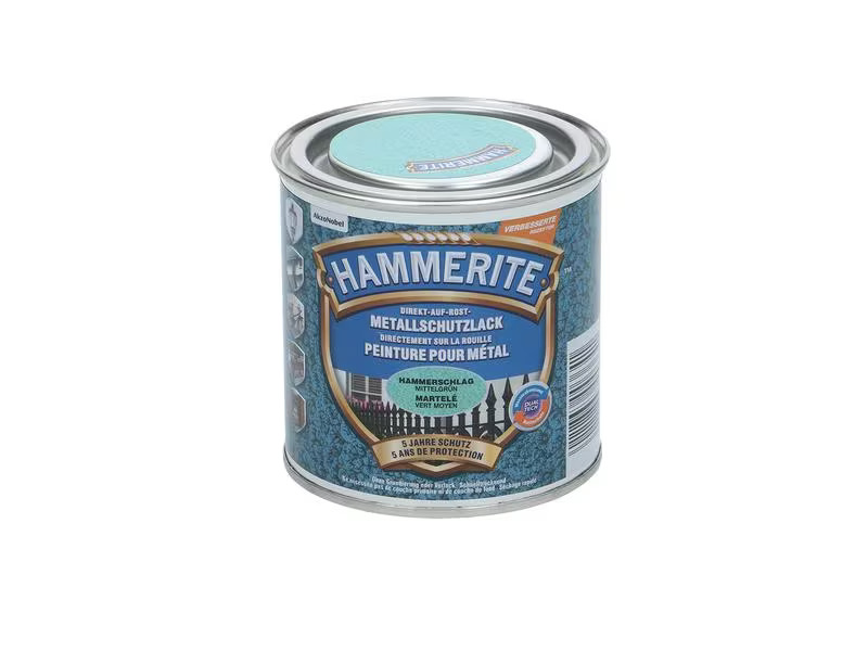 Hammerite Metall-Schutzlack HS Mittelgrün, 250 ml