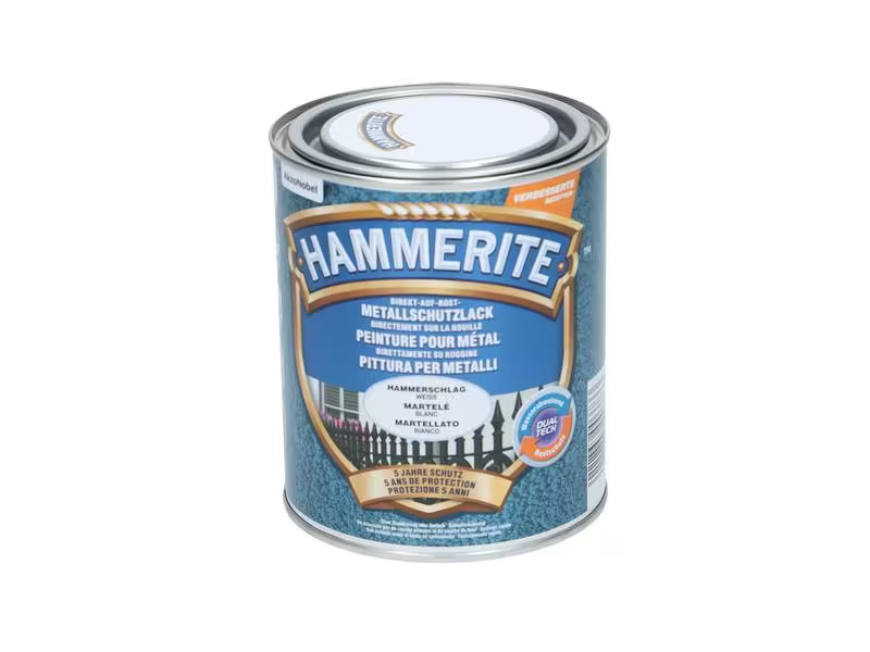 Hammerite Metall-Schutzlack HS Weiss, 750 ml