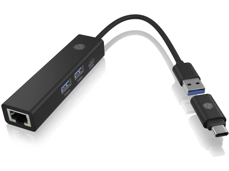 ICY BOX USB-Hub IB-HUB1439-LAN