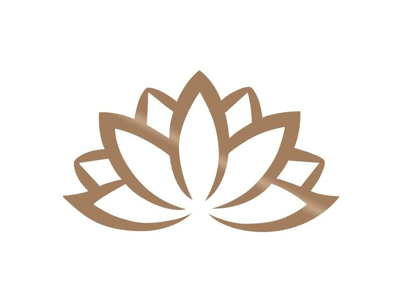 Wallxpert Wanddekoration Lotus Flower 60 x 35 cm