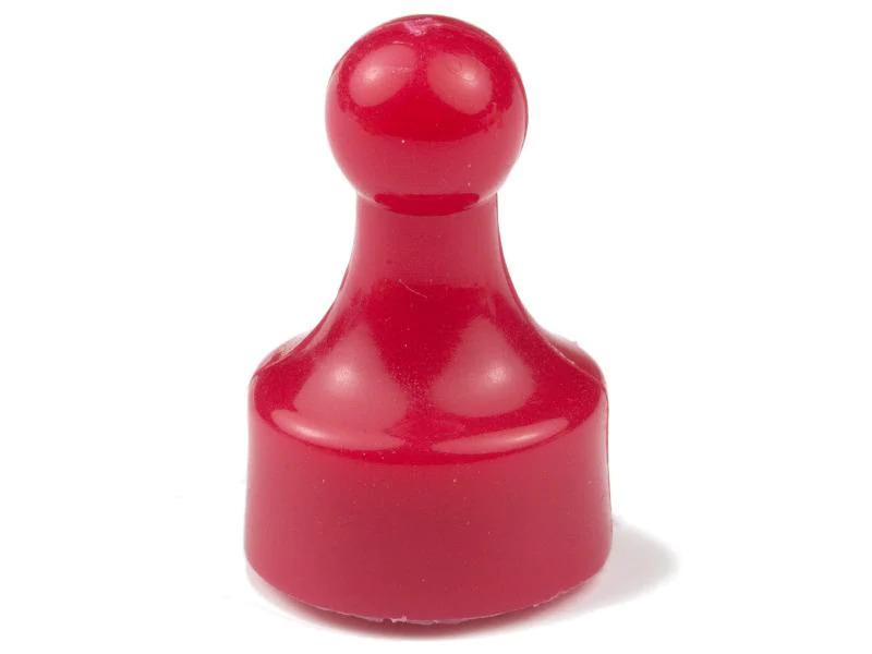 supermagnete Haftmagnet Player Neodym 10 x 20 mm Rot, 10 Stück