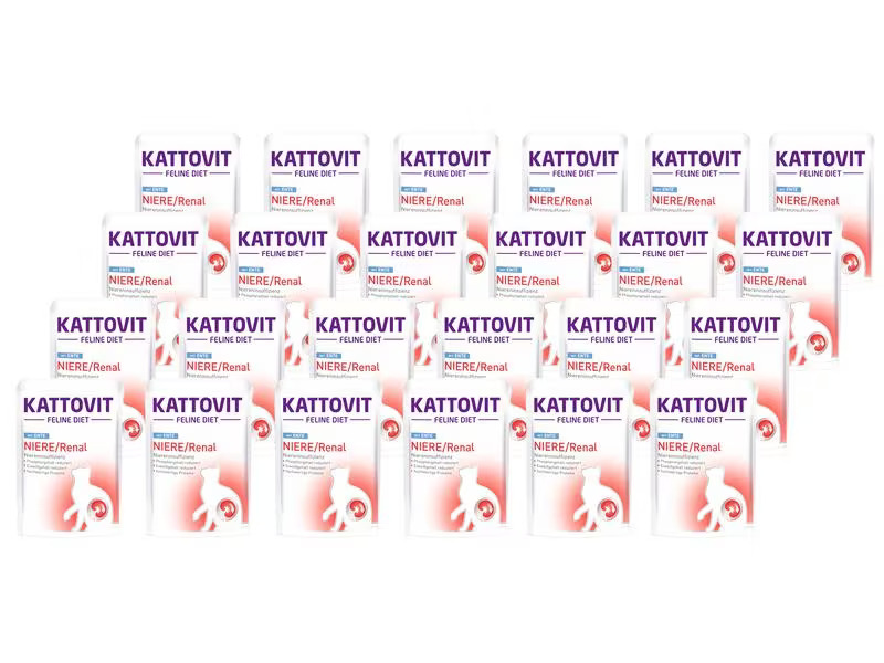 Kattovit Nassfutter Niere/Renal Ente, 24 x 85 g