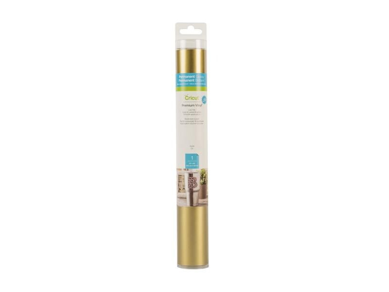 Cricut Vinylfolie Premium Textured Metallic 30.5 x 122 cm, Gold
