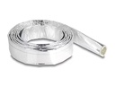 Delock Kabelschlauch aus Glasfasergeflecht / Alu 2 m x 16 mm Silber
