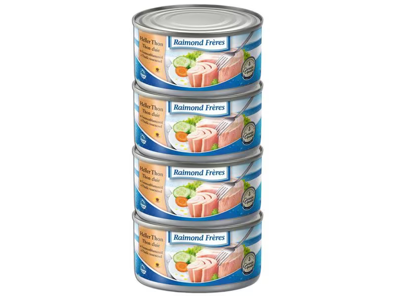 Raimond Frères Heller Thon Sonnenblumenöl 4 x 200 g