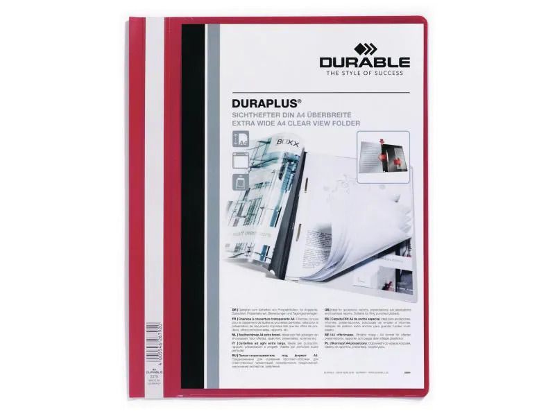 DURABLE Schnellhefter Duraplus Rot