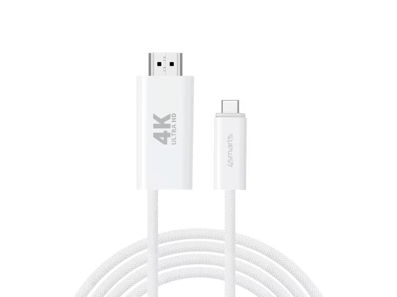 4smarts Kabel 4K 60Hz, PD 100W USB Type-C - HDMI, 2 m