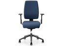 Giroflex Bürostuhl 68 mit Polsterrücken und Armlehnen, Dunkelblau