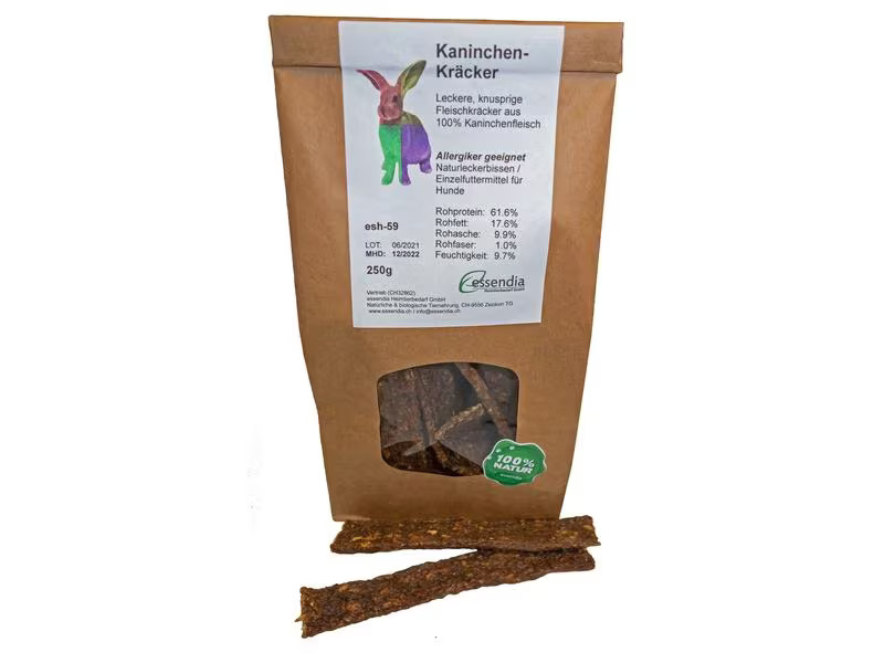 essendia Kausnack Kaninchenkräcker, 250 g