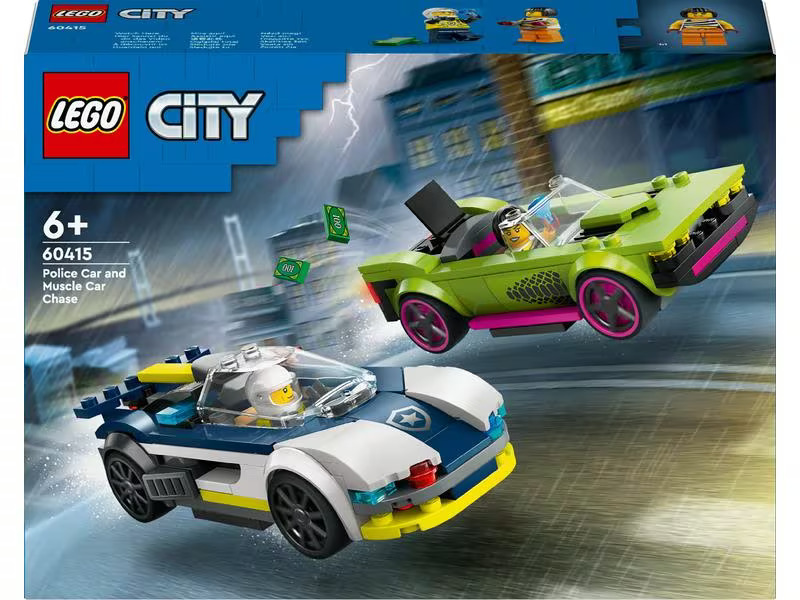 LEGO® City Verfolgungsjagd mit Polizeiauto und Muscle Car 60415