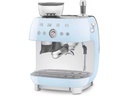 SMEG Siebträgermaschine 50's Style EGF03PBEU Blau