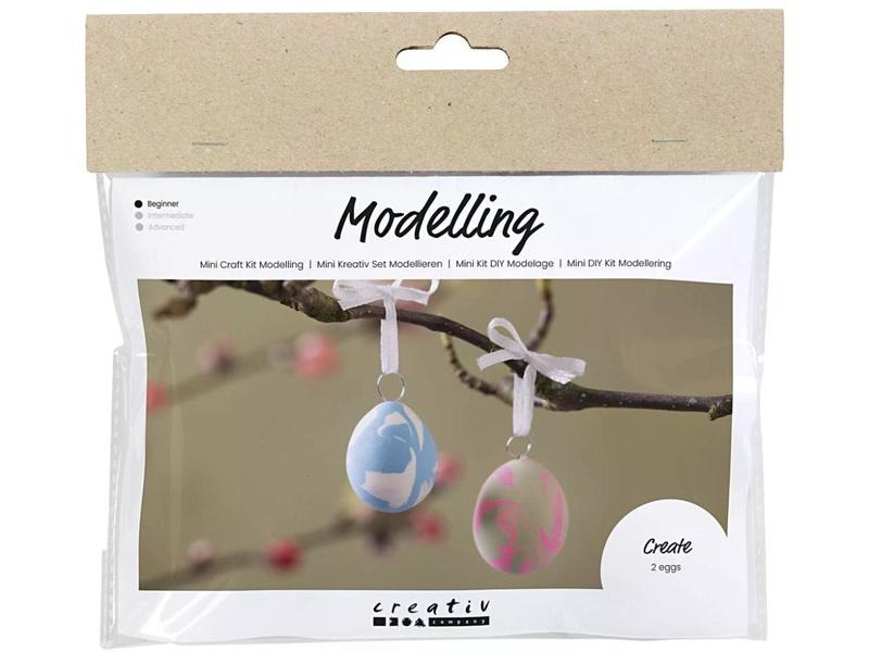 Creativ Company Bastelset Marmorierte Eier Mehrfarbig