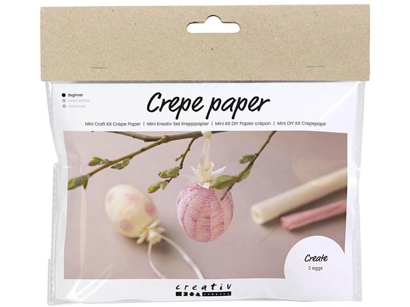 Creativ Company Bastelset Mini Krepppapier Eier