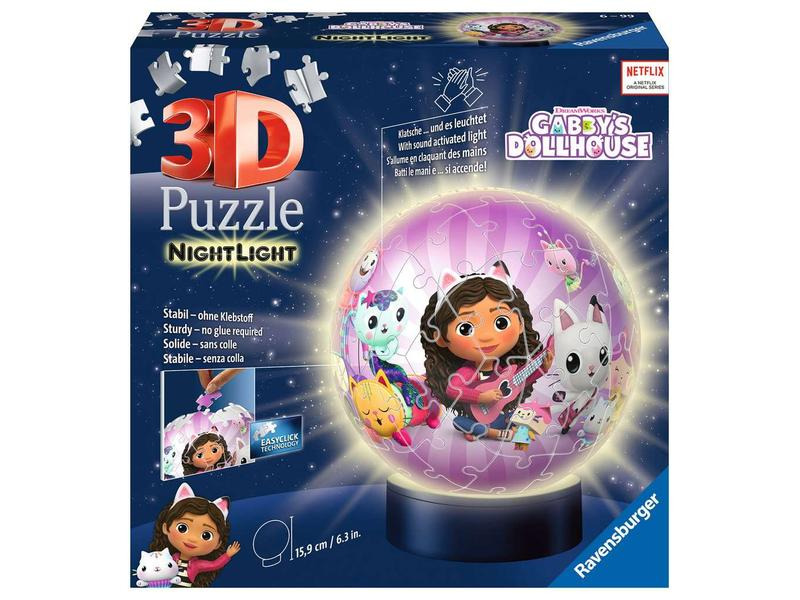 Ravensburger 3D Puzzle Nachlicht Gabby's Dollhouse