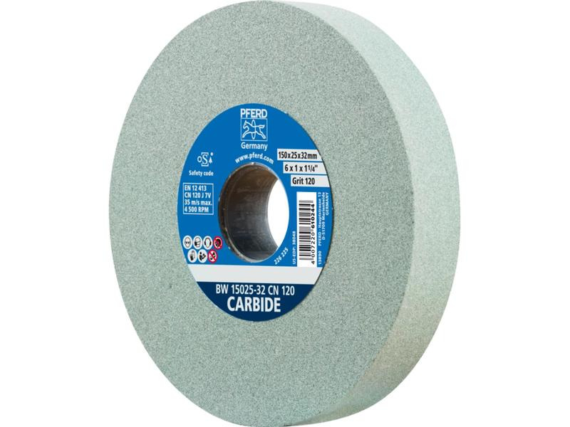 Pferd Schleifbockscheiben Ø 150 x 25 mm Bohrung-Ø 32 mm SiC120